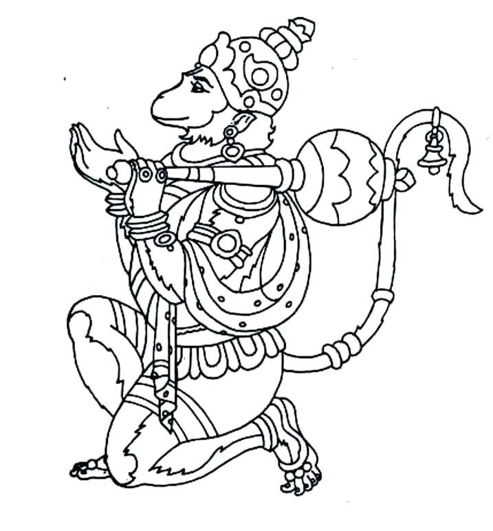 hanuman coloring pages