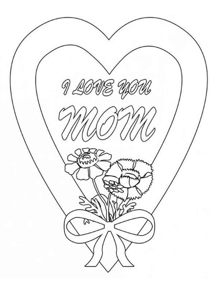 happy birthday mom coloring page