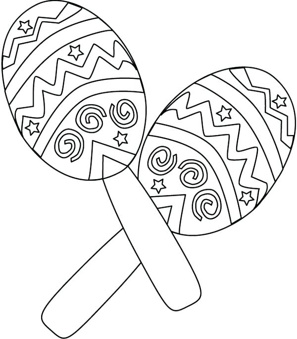 mexican food coloring pages