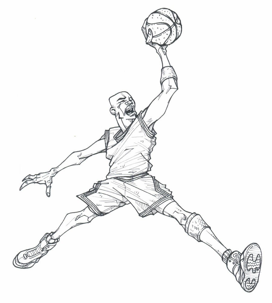 michael jordan coloring pages printable