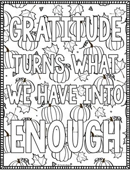 free gratitude coloring pages