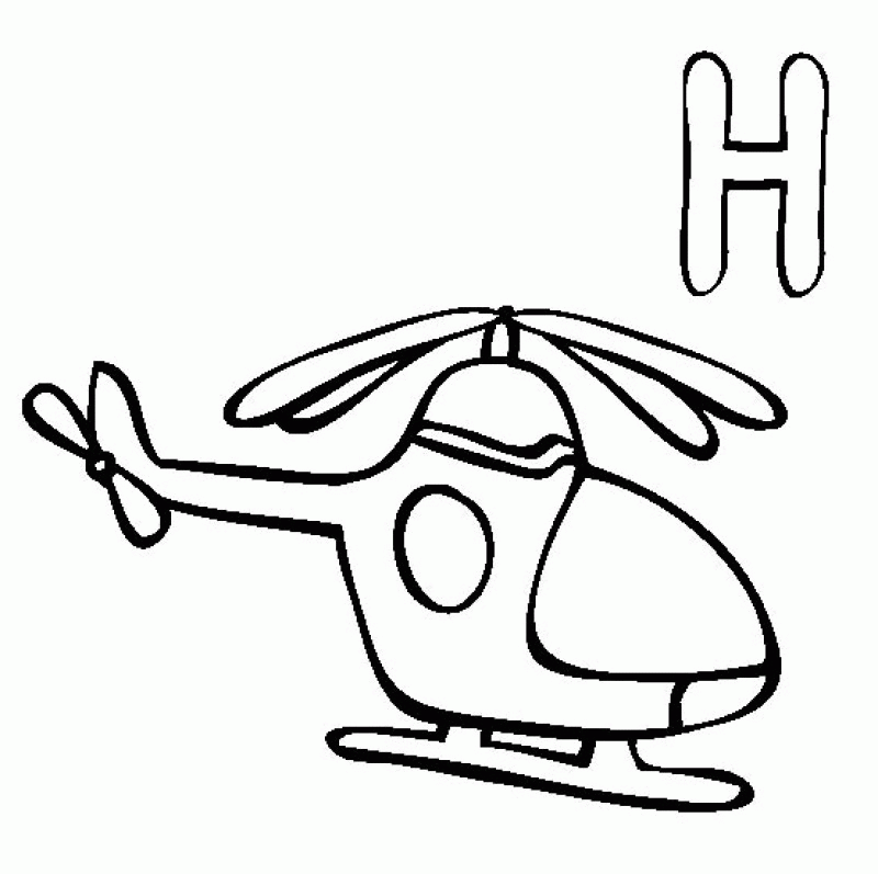 letter h coloring pages