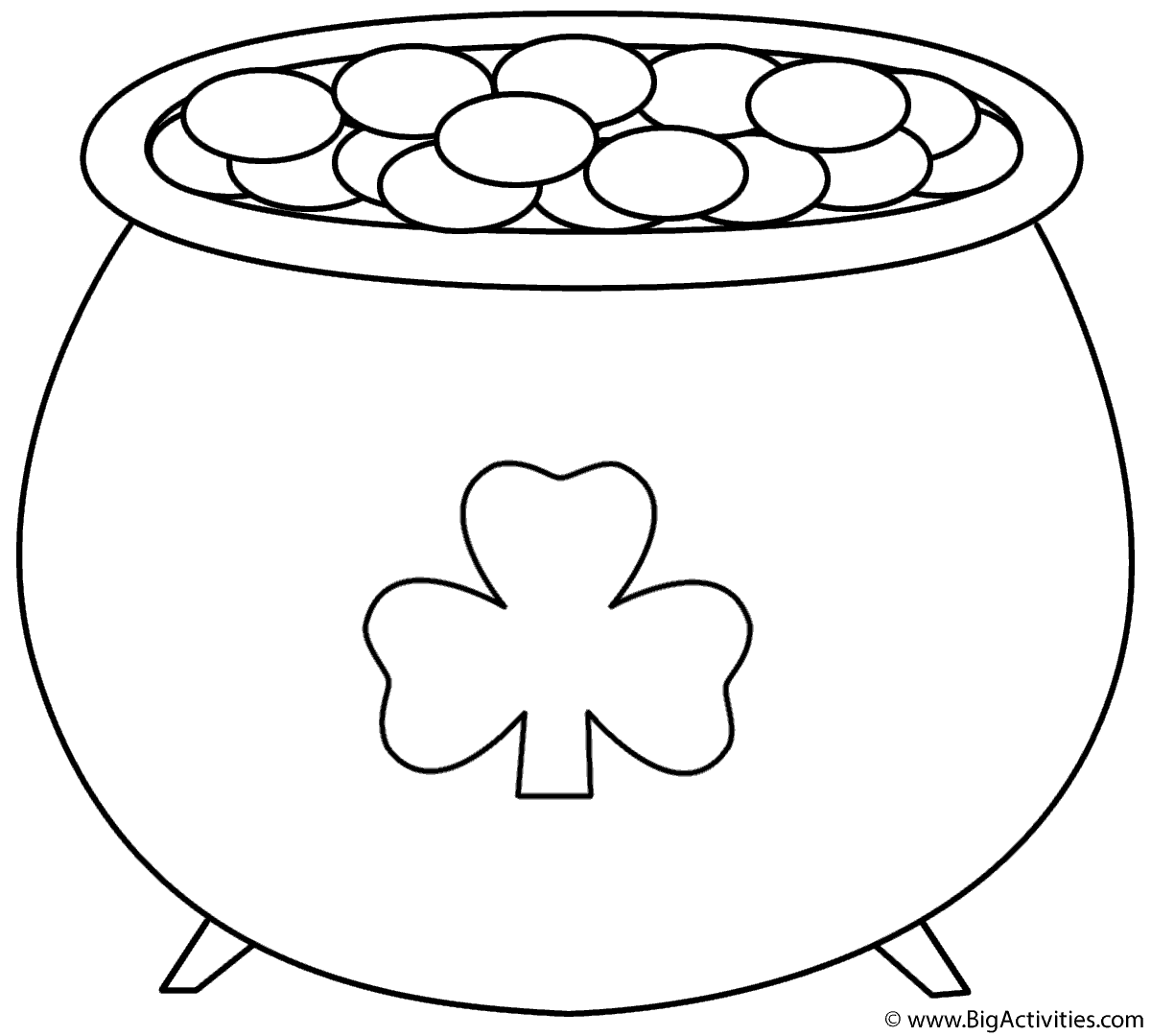 pot of gold coloring page