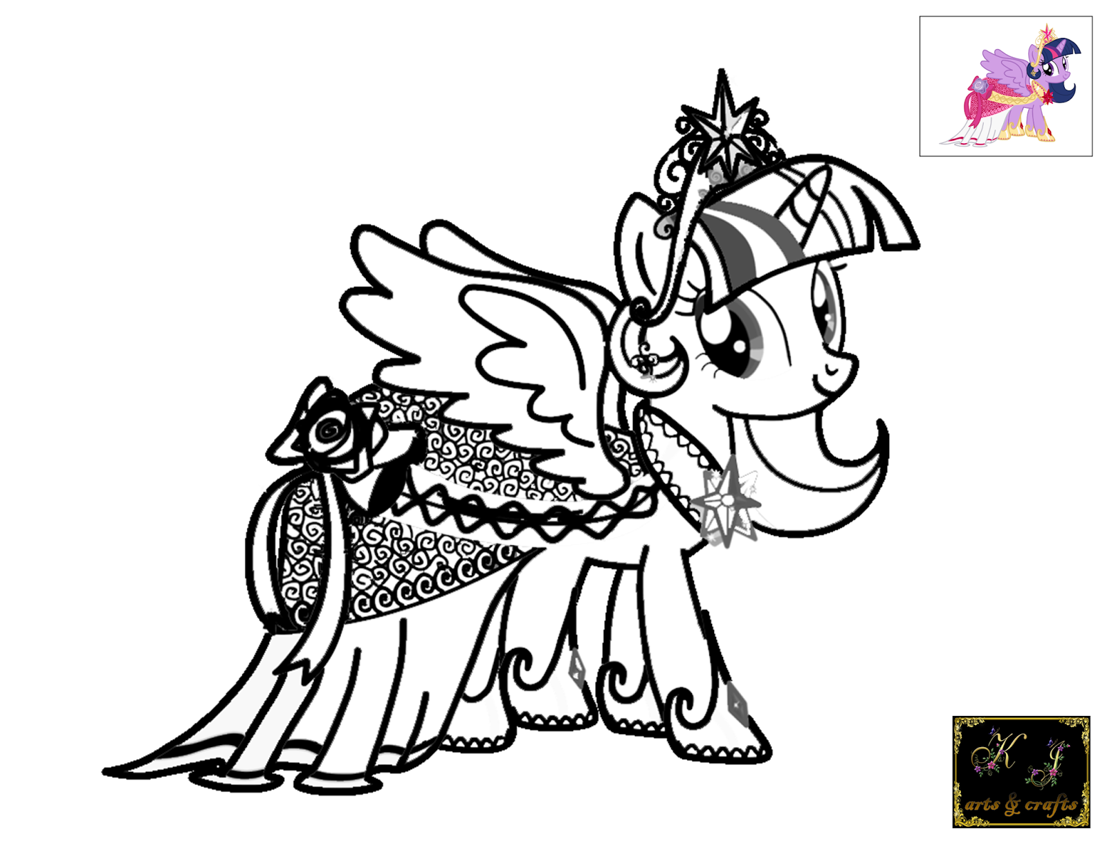 Twilight Sparkle Coloring Pages