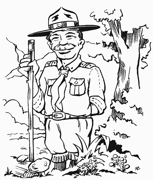 scout coloring page