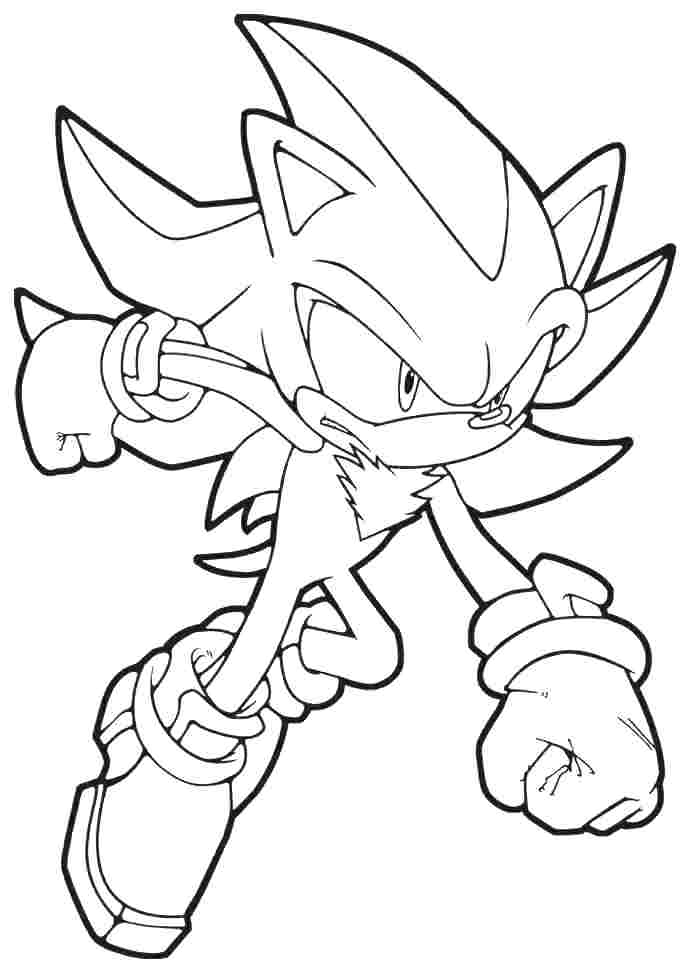 shadow sonic coloring pages