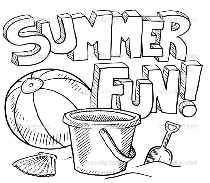 summer safety coloring pages