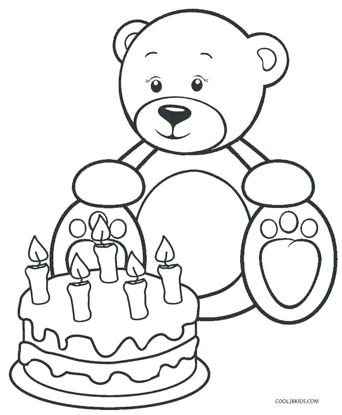 teddy bear with heart coloring pages