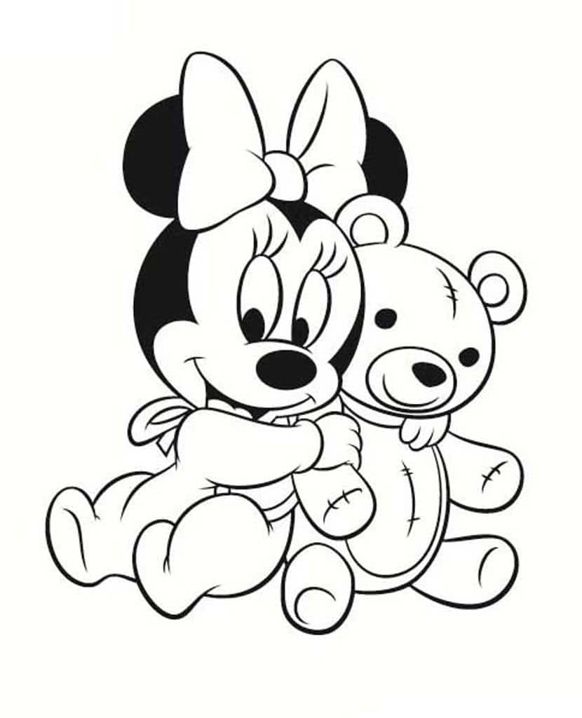 Minni Maus Baby Malvorlage | Coloring and Malvorlagan