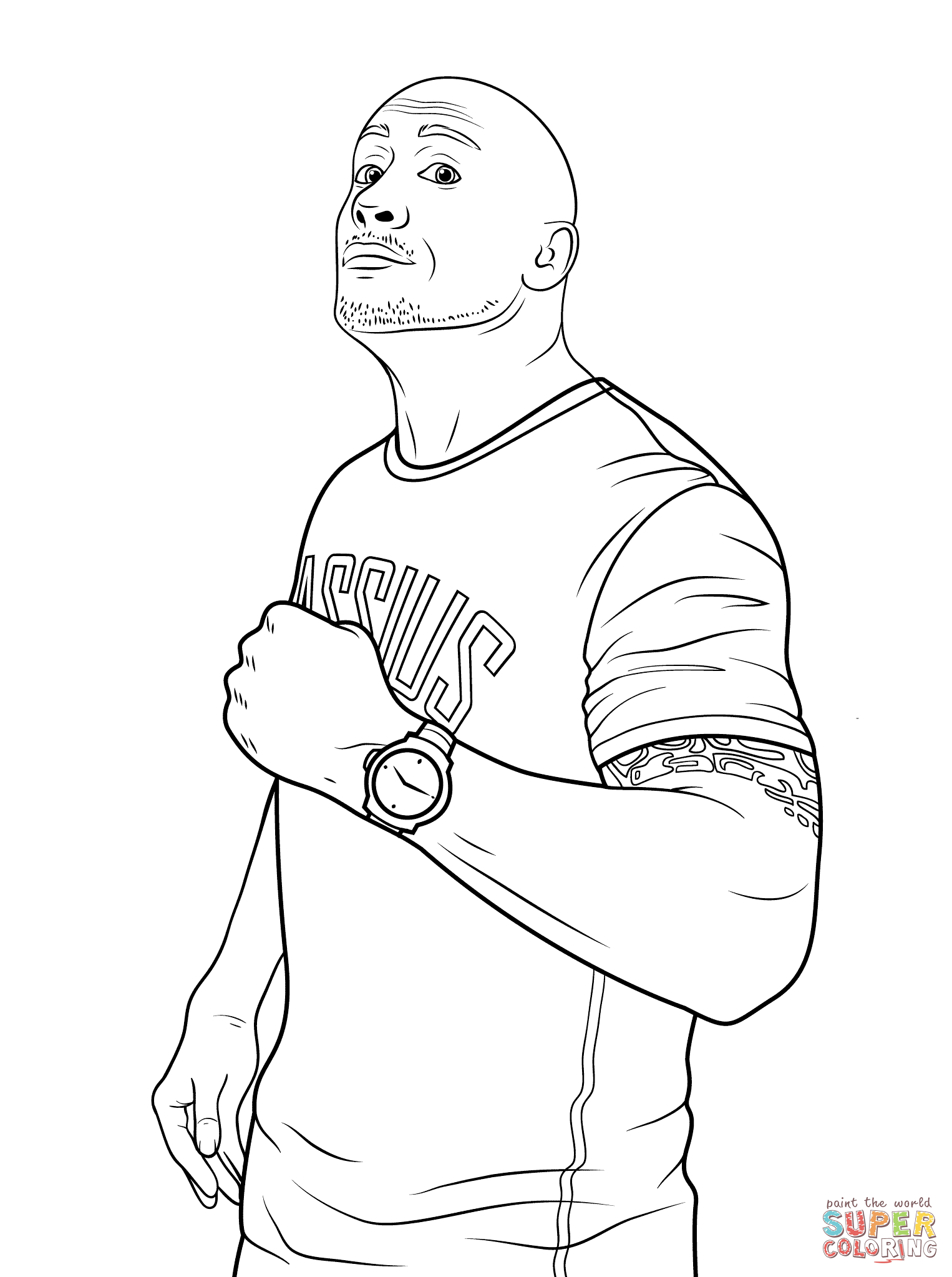 wwe coloring pages online