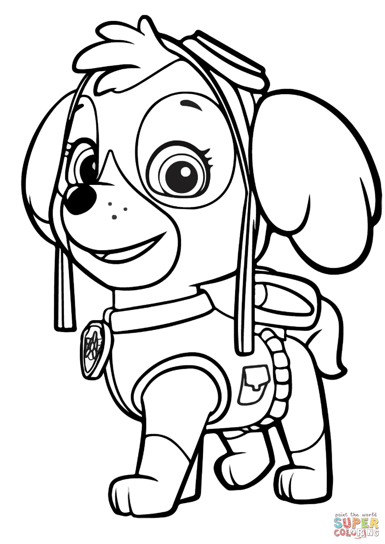 mighty zuma coloring page