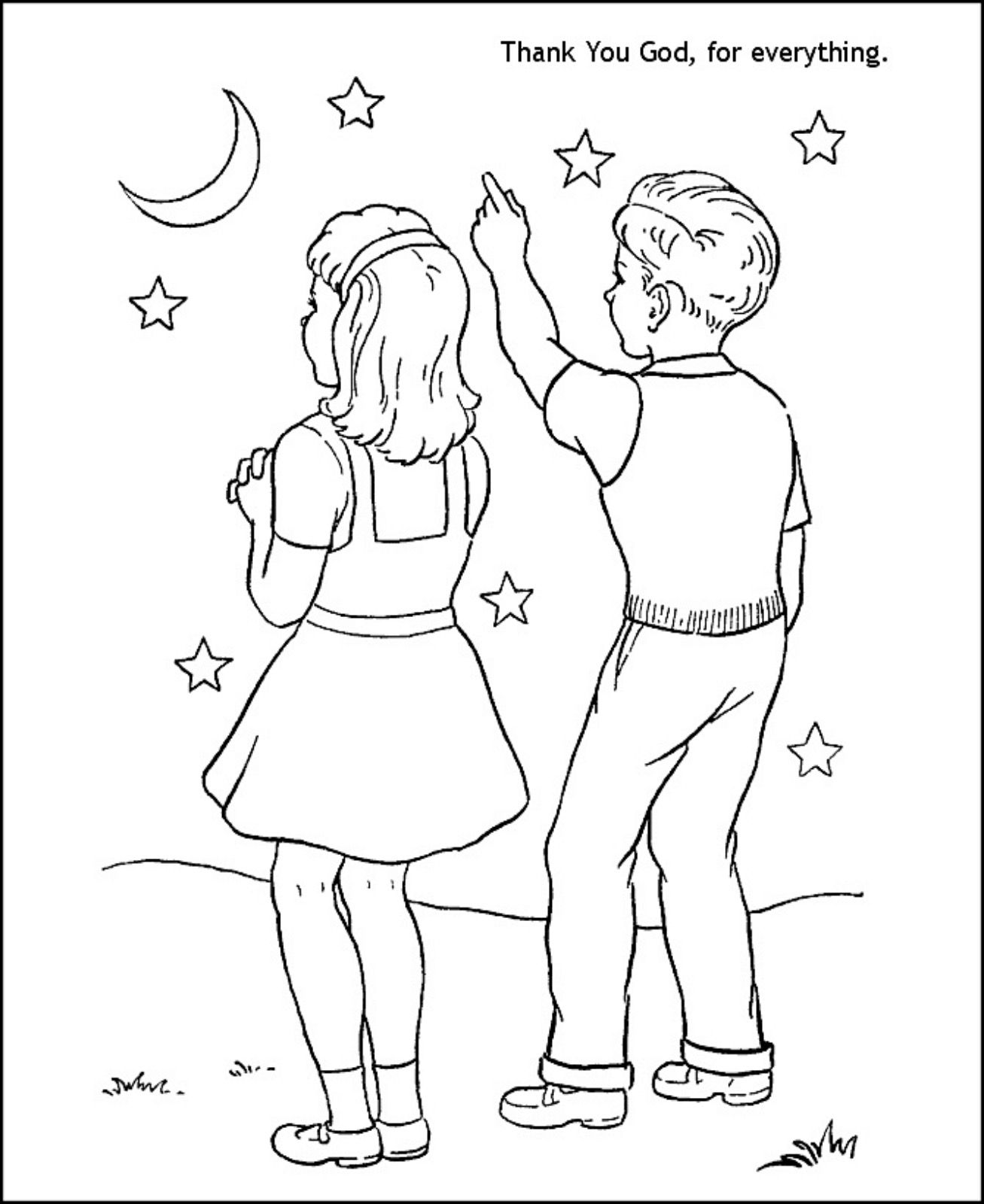 thank you god coloring pages