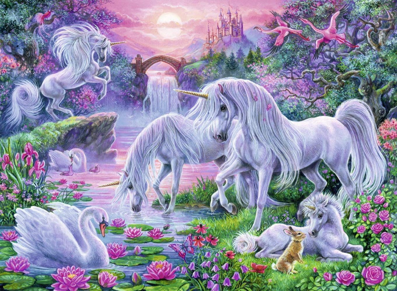 Unicorns in The Sunset Glow 150 Piece Jigsaw Puzzle for Kids – Every