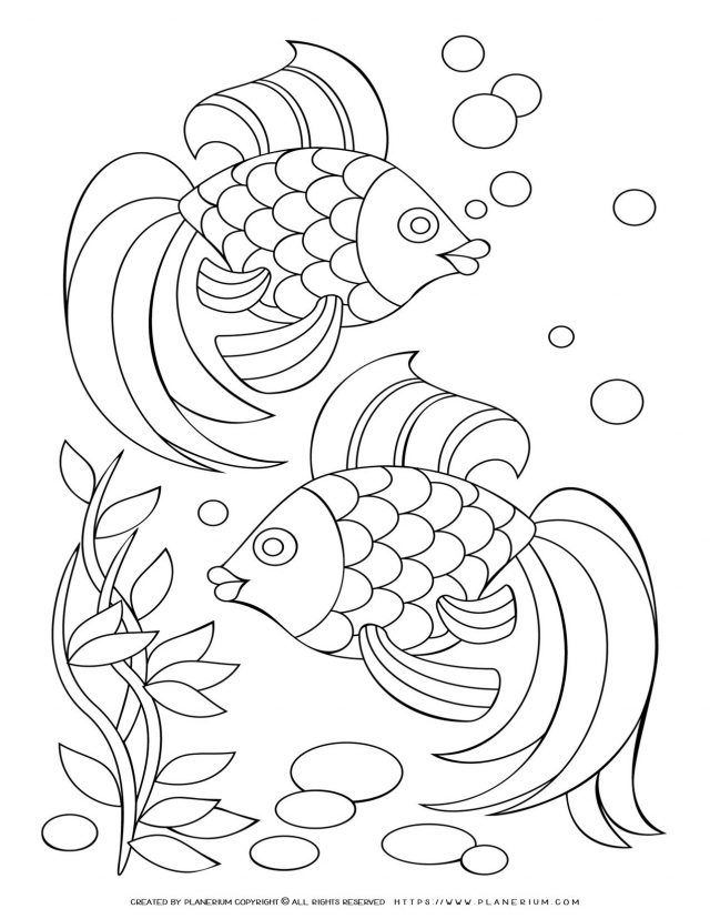 Coloring Pages - Free Printables | Planerium | Summer coloring pages