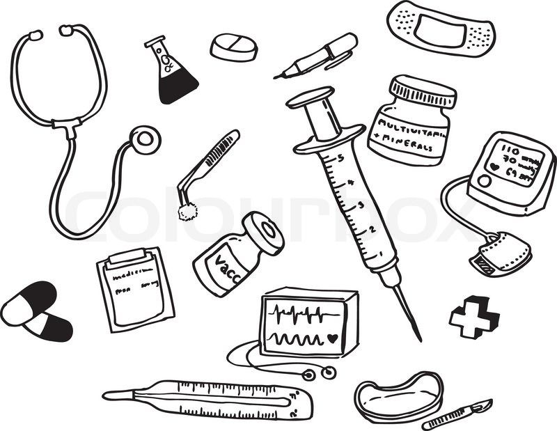 printable doctor tools coloring pages