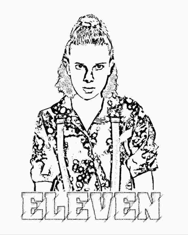 Printable Eleven Stranger Things Coloring Pages