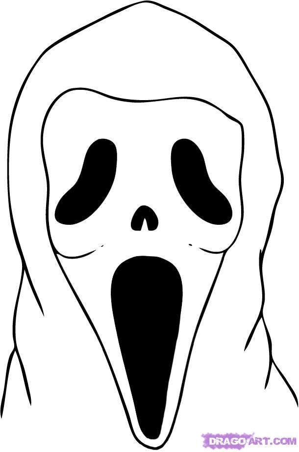 scream movie coloring pages