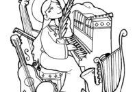 saint cecilia coloring page