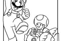 mario kart coloring pages to print