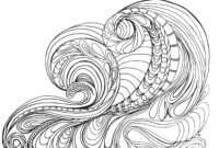 ocean wave coloring page