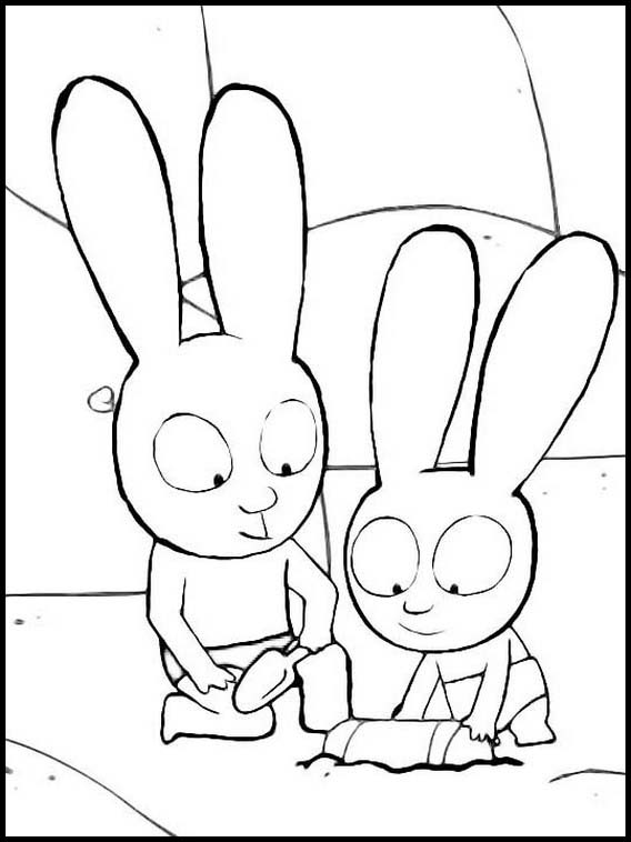 simon coloring pages