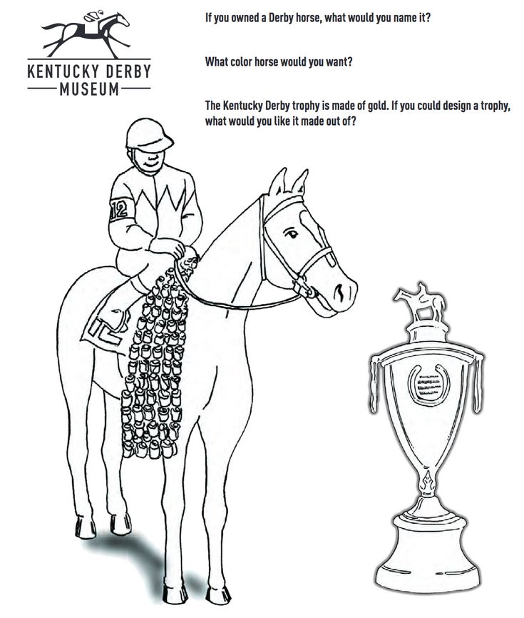 derby coloring pages