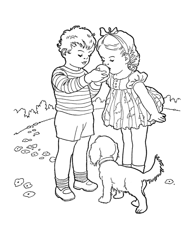 sharing coloring pages