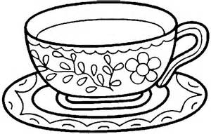 tea cup coloring pages