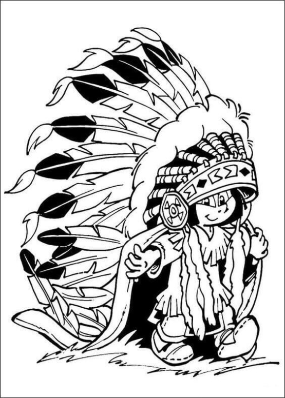 30 Free Printable Native American Coloring Pages