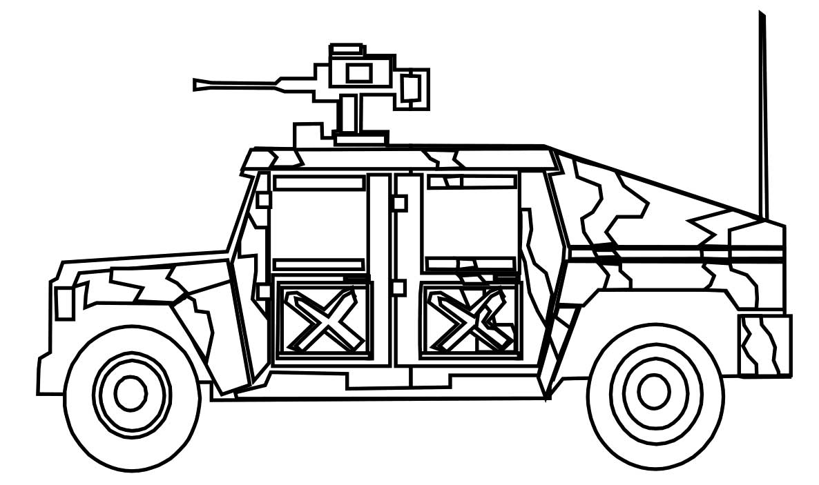 printable jeep coloring pages