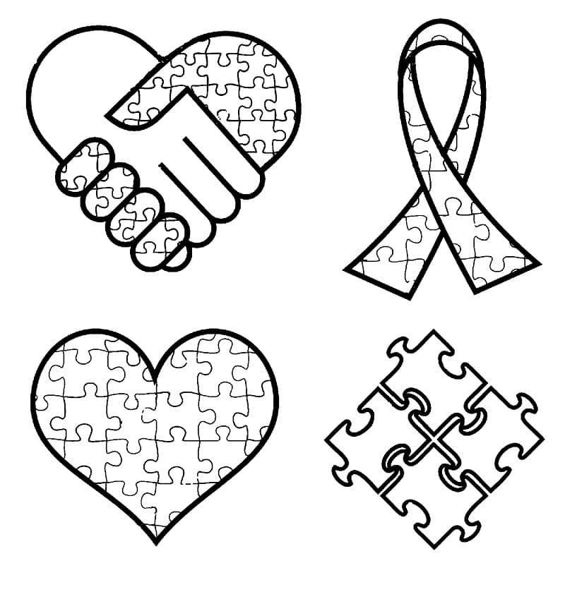 free printable autism awareness coloring pages