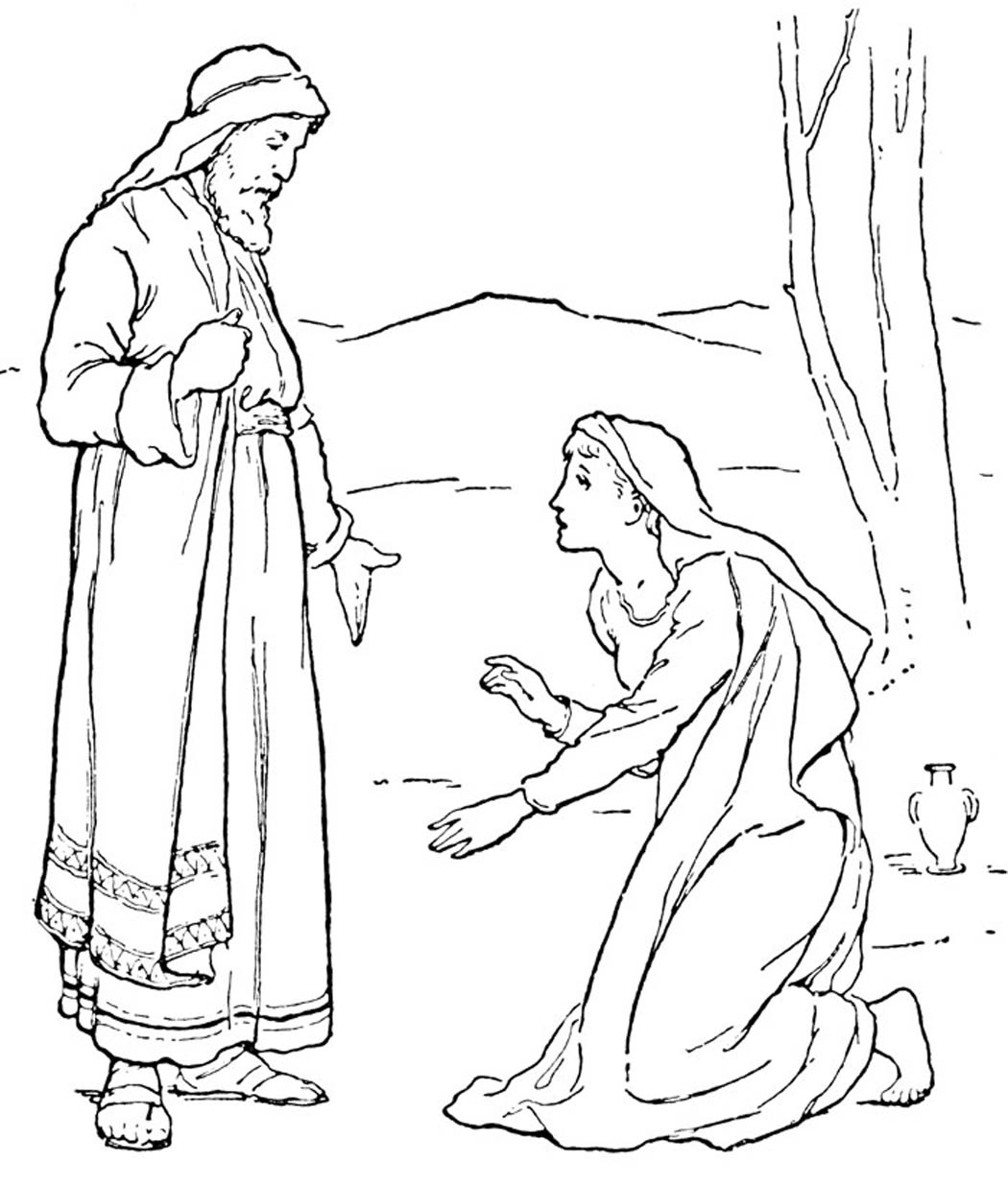 job coloring pages bible