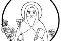 st anthony coloring page