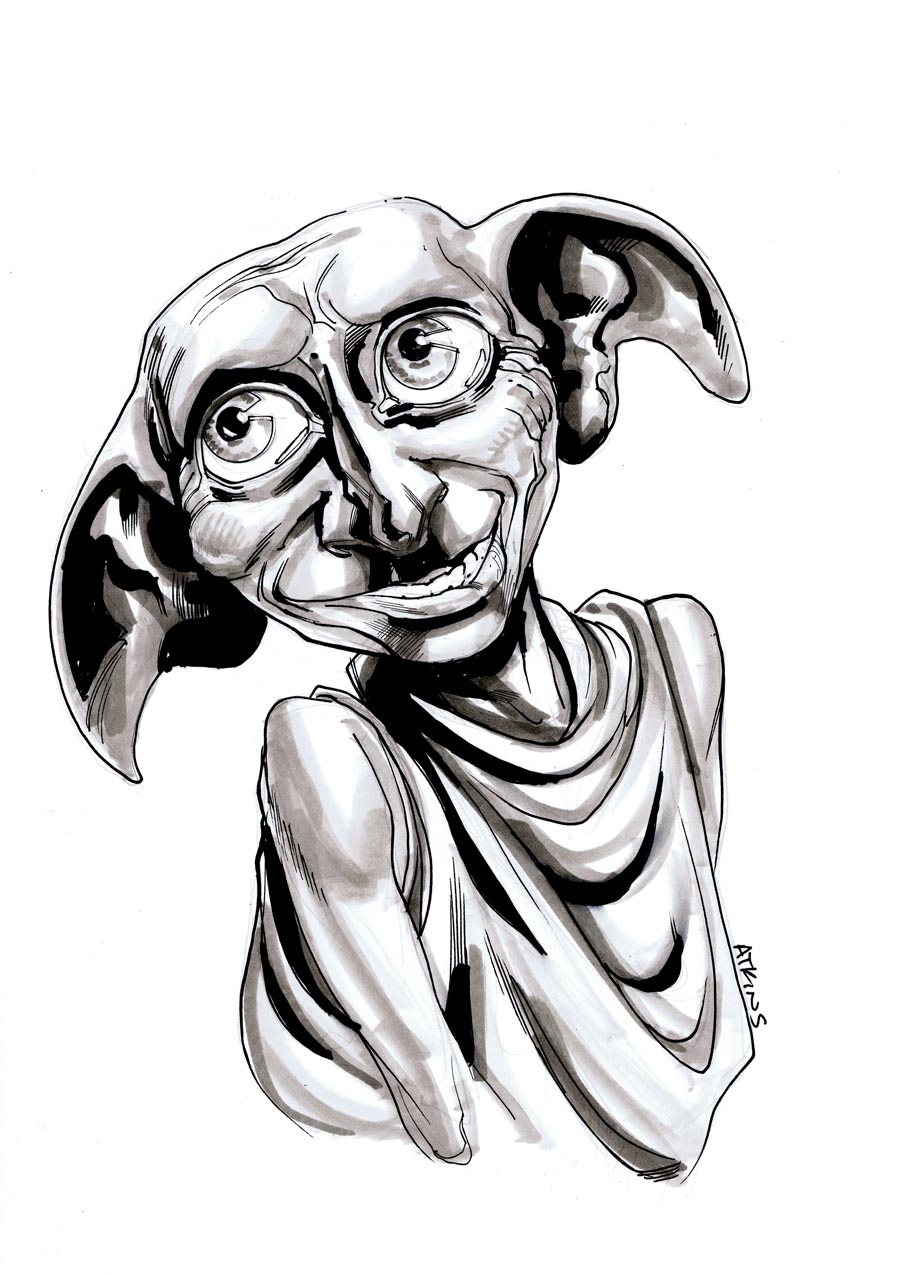 dobby harry potter coloring pages