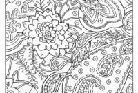 flower abstract coloring pages for adults