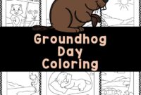 free printable groundhog day coloring pages