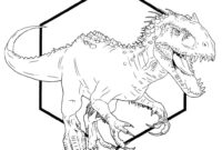 indominus rex coloring page