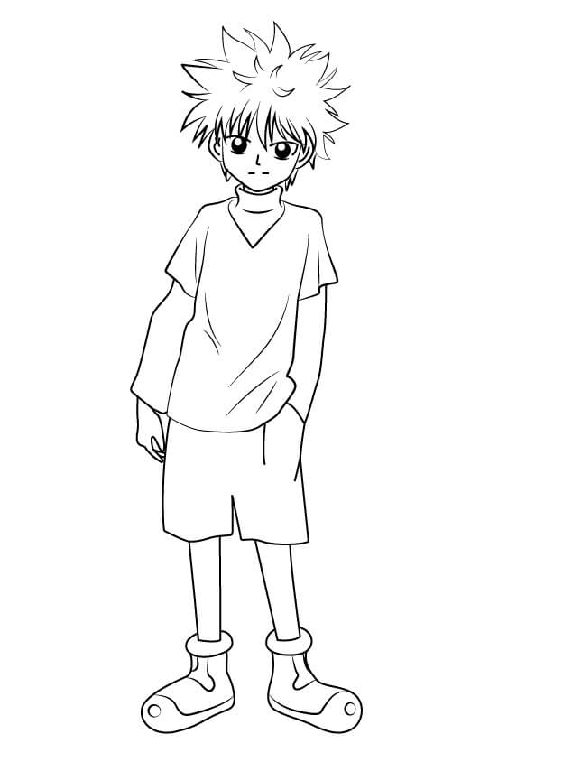 hunter x hunter coloring pages