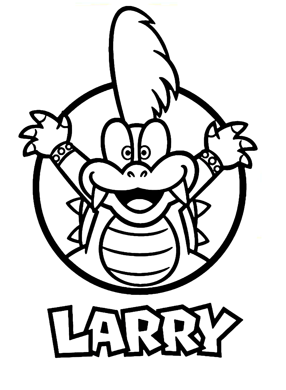 larry koopa coloring pages