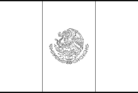 mexico flag coloring pages