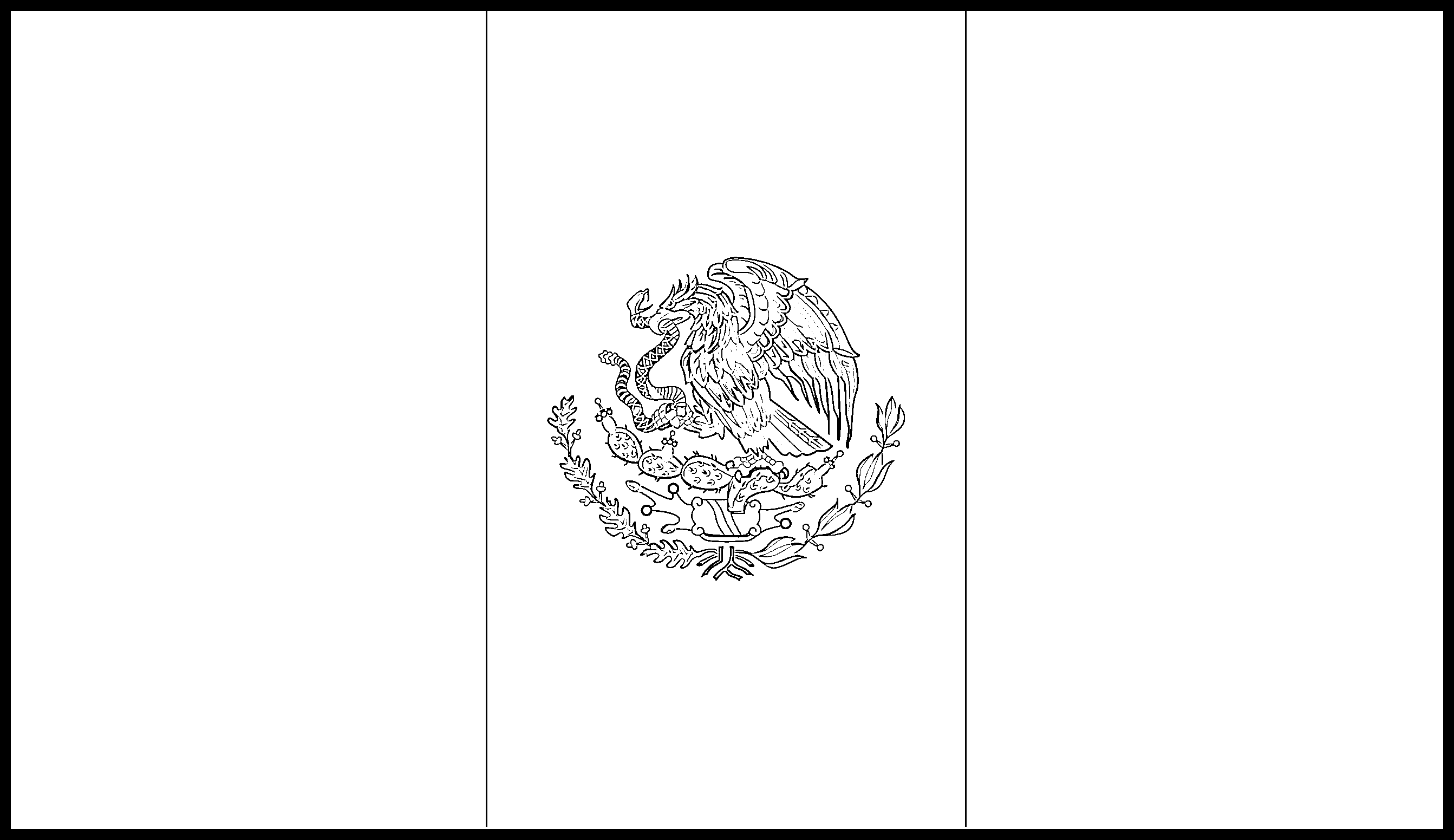 mexico flag coloring pages