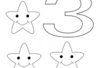 number 3 coloring pages for preschoolers