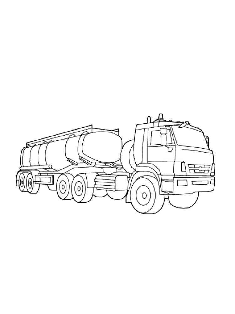 tanker truck coloring page