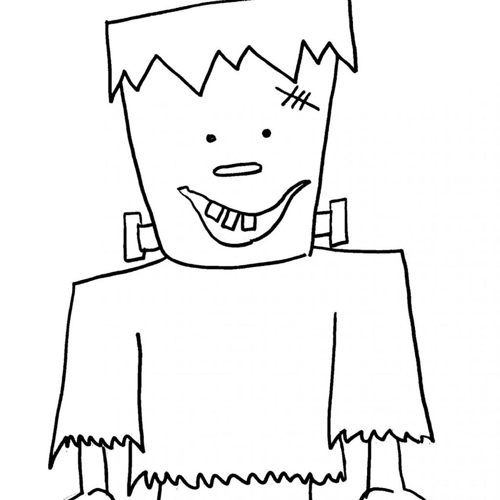 frankenstein coloring pages