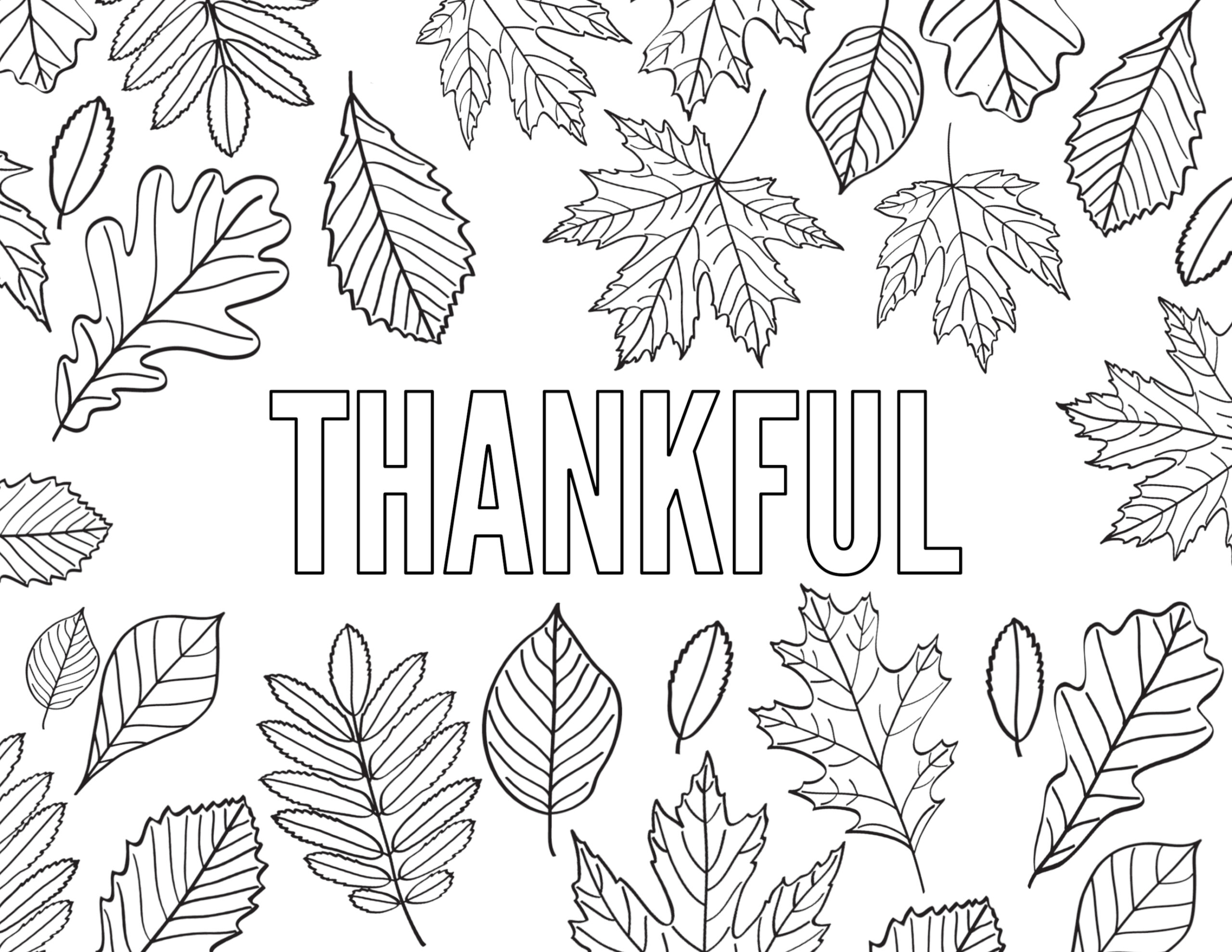 thankful for you coloring page