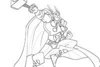 thor coloring page