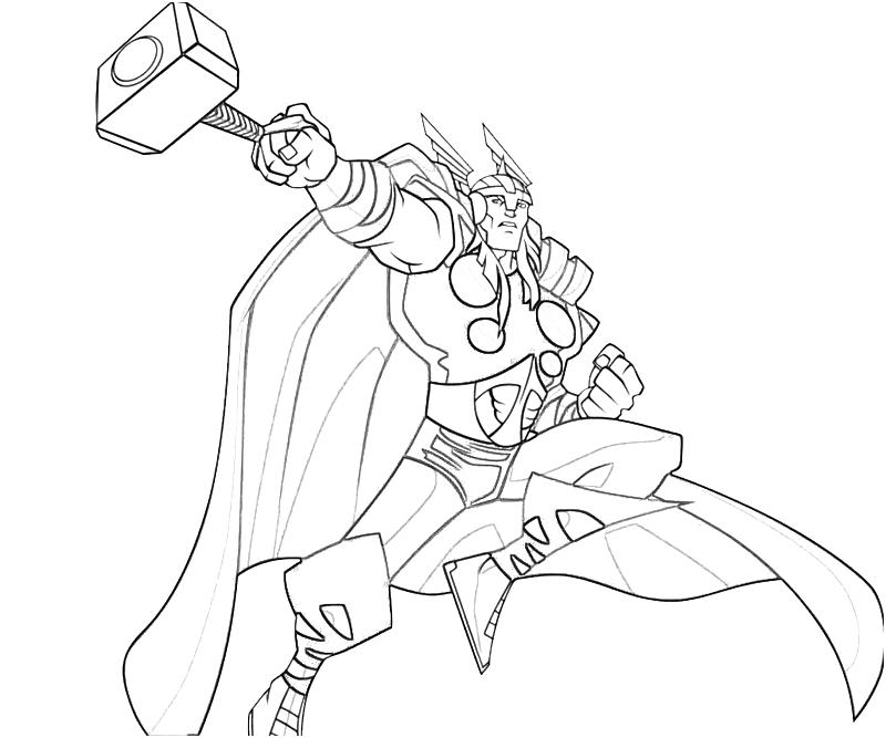 thor coloring page