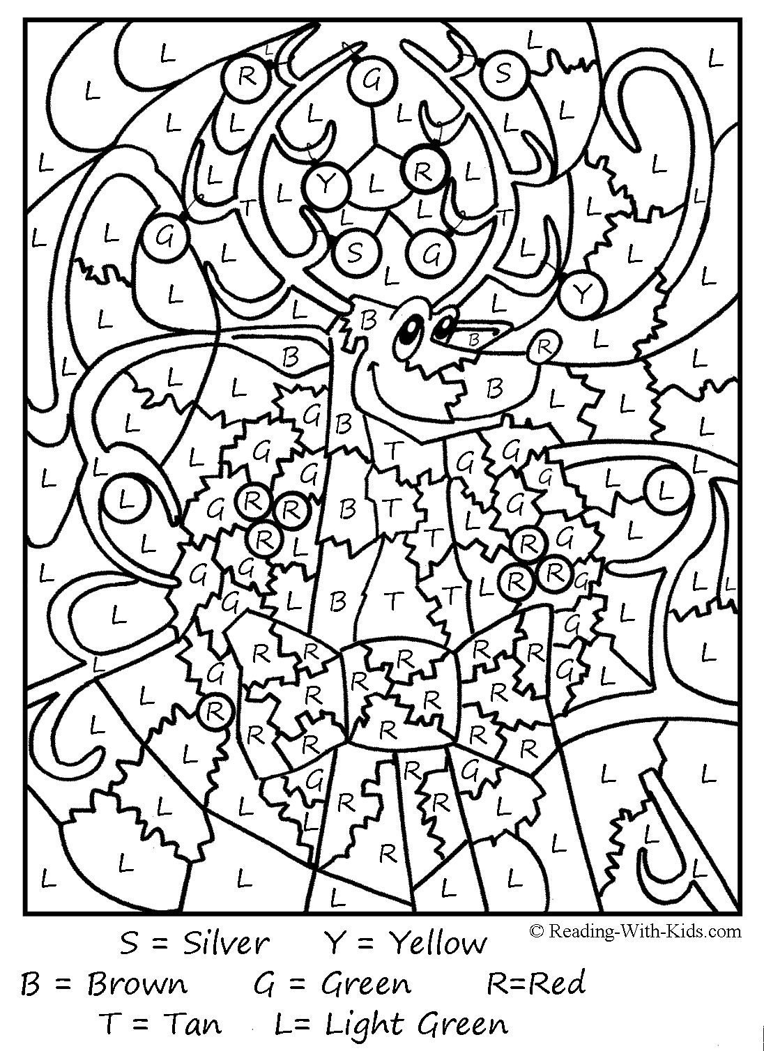 advanced color by number coloring pages