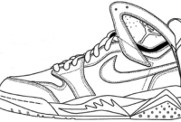 jordan sneaker coloring pages