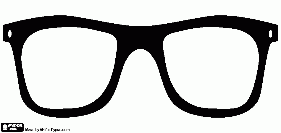 brille zum ausmalen